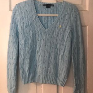 Baby Blue Ralph Lauren Sport Sweater Size M